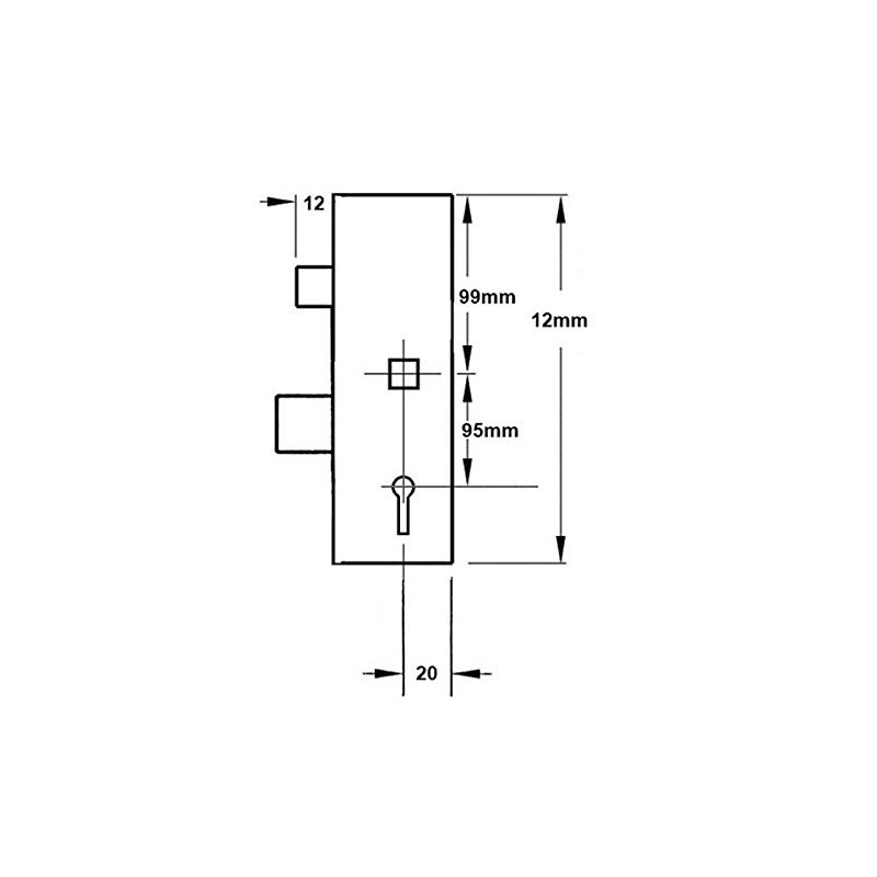 Era Vectis Lockcase 35mm Backset