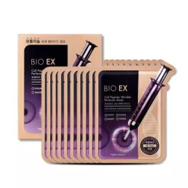 Bio EX 바이오 이엑스 셀펩타이드 링클 퍼펙터 마스크팩세트(10매+10매) Bio EX Cellpeptide Wrinkle Perfector Mask Pack Set (10 sheets + 10 sheets)