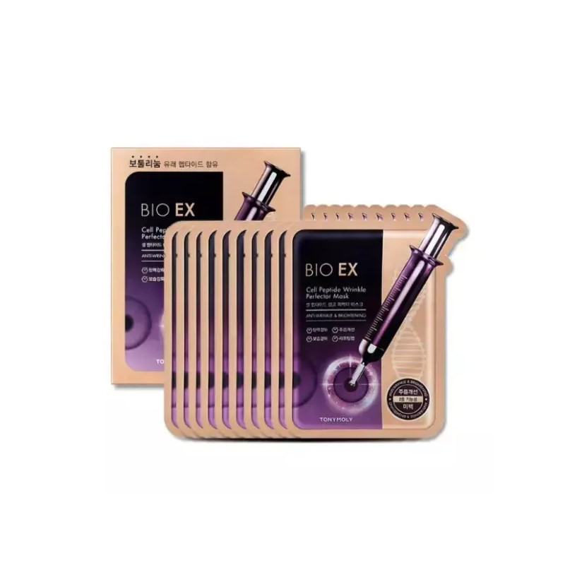 Bio EX 바이오 이엑스 셀펩타이드 링클 퍼펙터 마스크팩세트(10매+10매) Bio EX