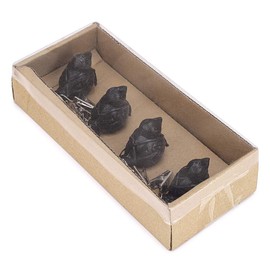 OwnMy Set of 4 Tablecloth Weights Clip on, Pendant Tablecloth Weights Kit with Cast Iron Antique Birds, Cloth Weights Clip for Outdoor Garden Party Picnic Tablecloths, Heavy Tablecloth Clips (Black)