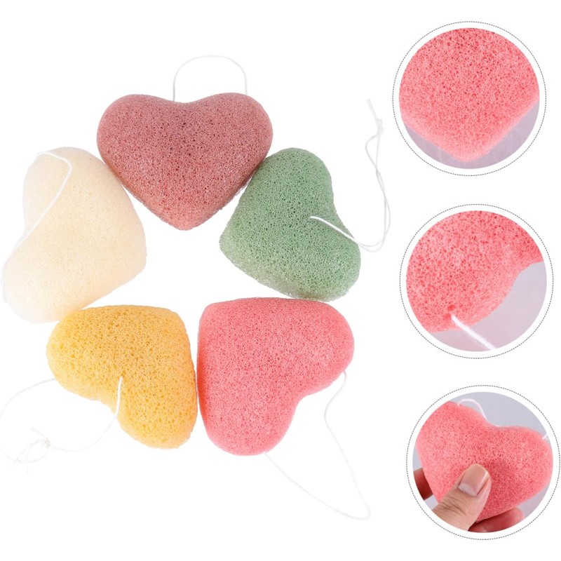 POPETPOP 15 Piezas Lavado de cara en forma de corazón