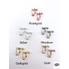 Clip Ohrringe Adapter Ohrclips Konverter Ohrring Clips siber rosegold gold