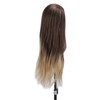 Blonde Gray Gradient Wig Hair Mannequin Head Hairdressing Styling Training