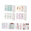 GRIRIW 4sets Fresh Illustrated Letter Paper and Envelopes Kit Cute