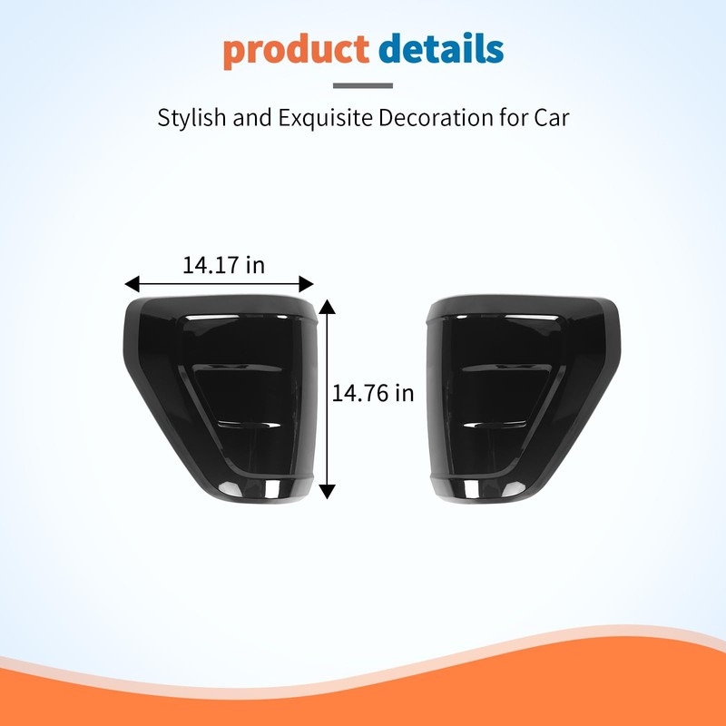 JeCar Smoked Tail Light Covers Trim Guards Only for 2021-2023
