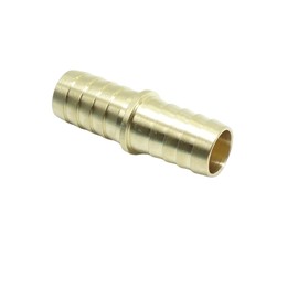 CDQBWKJGFJ 1 Piece Brass Hose Barb Fitting,5/8" Barb x 5/8" Barb Fittings for 5/8" ID Hose, Tubing Hose Adapter/Coupler,for Water/Fuel/Air