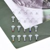 Crdifu Plastic Lip Piercing, Labret Stud Retainer Set, Flexible Plastic,