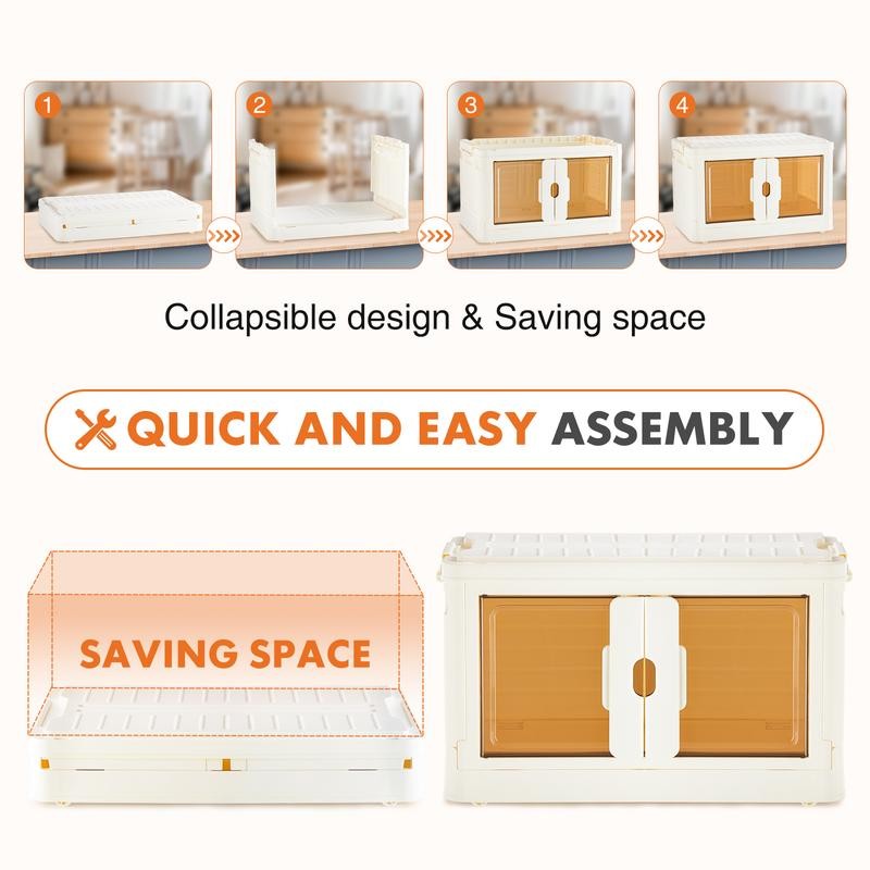 Sweet Furniture Stackable Plastic Storage Bins with Lid - 23QT