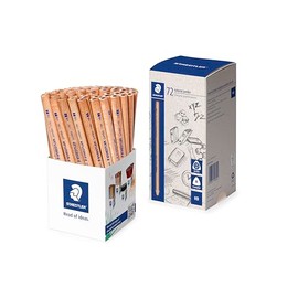 Staedtler Natural Jumbo Triangular Graphite HB Pencils, Natural (Pack of 72)