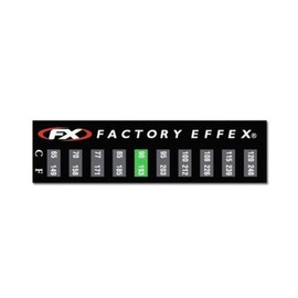 FACTORY EFFEX TEMPERATURE GAUGE STICKER 3 PACK