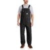 Carhartt Men'sRelaxed Fit Duck Bib Overall Black,L34-W34