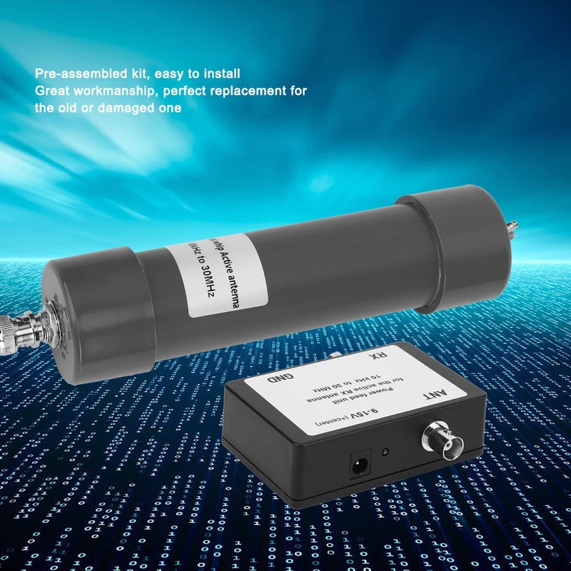MUNEFE Active Antenna, 10 kHz to 30 MHz Mini Whip