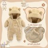 UVIPC Baby Fleece Sweater Romper Hooded Jumpsuit Snowsuit Bear Outfits