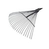Bully Tools Heavy Duty Metal Leaf Rake - 24 High