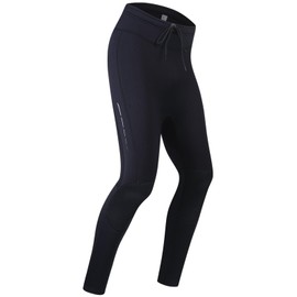 Skyone Wetsuit Pants Women Men Neoprene Pants Leggings 3MM Swim Pants Tights, Black Wet Suit Pants Long Scuba Diving Pant Warm for Surfing Snorkeling Boating Kayaking (3MM Black Men, X-Large)
