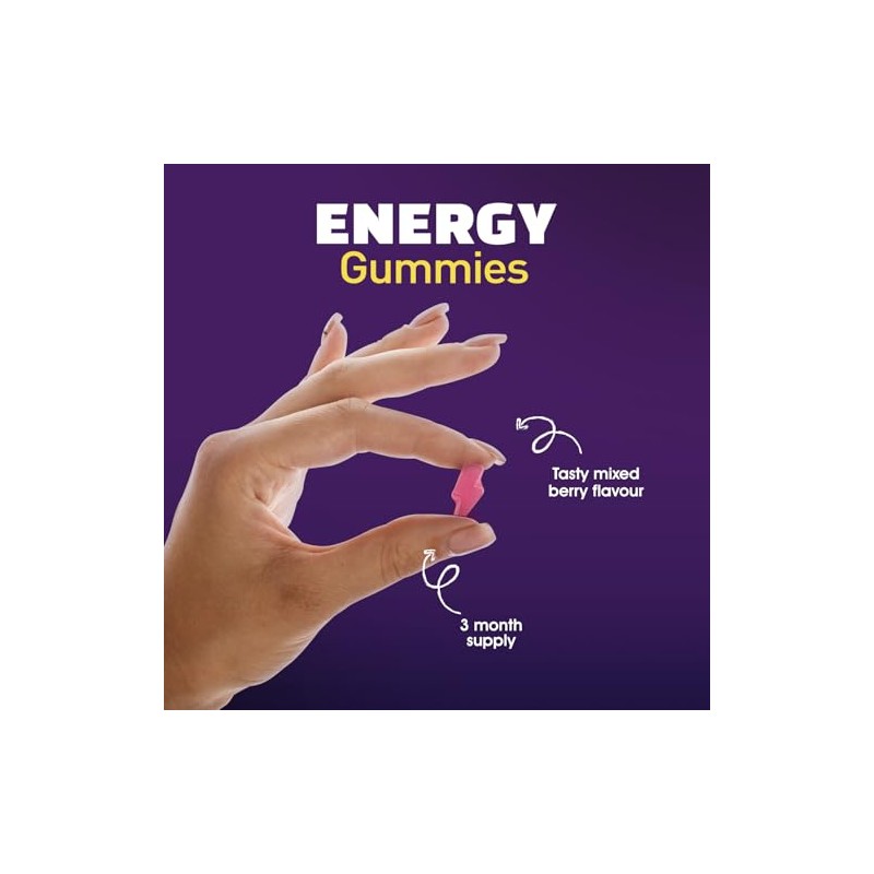 Energy Gummies |120 Mixed Berry Flavour Gummies from Science Fitness