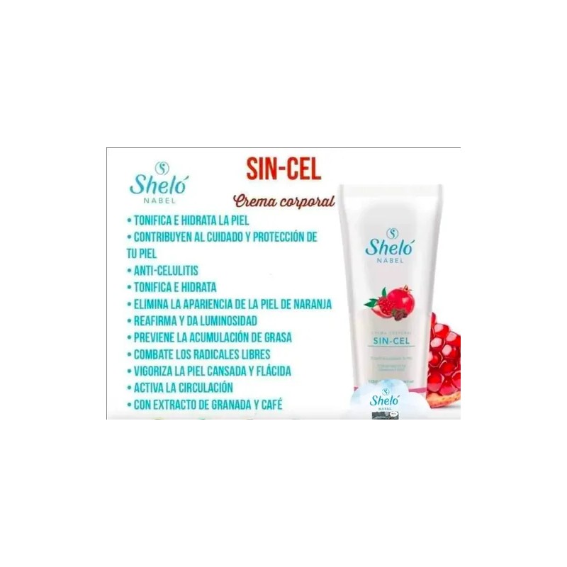 3 Crema Sin-cel Reafirma, Moldea & Anticelulitis + Regalo