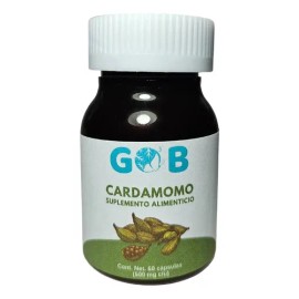 Cardamomo En Polvo - Go3b - 60 Cápsulas - Suplemento Sabor Sin sabor                                                                                  