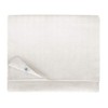 Linen & Cotton Elegant Jacquard Striped Tablecloth Fabric Table Linen