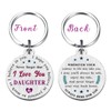 EE&YU Daughter Gifts Keyring - Daughter Christmas Birthday Gifts, Daughter