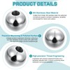 PATIKIL M8x50mm Ball Nuts Knob, 1pcs 304 Stainless Steel Round