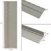 Generic Classic Aluminum Gray Glossy 12 x 3 1/4 Inch