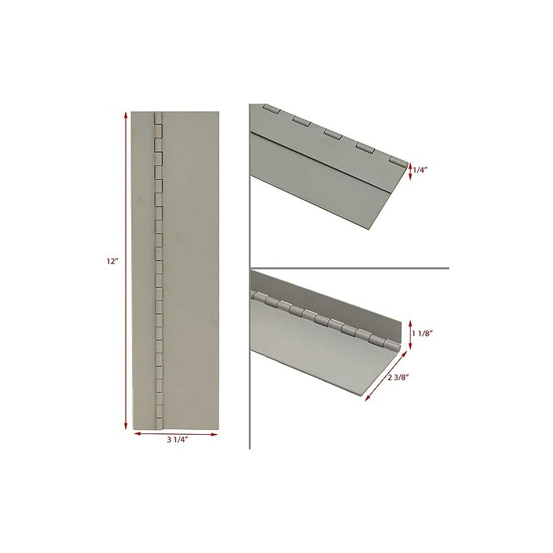 Generic Classic Aluminum Gray Glossy 12 x 3 1/4 Inch