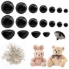 ZOCONE Crochet Eyes and Nose Set 70 Pieces 10-30 mm