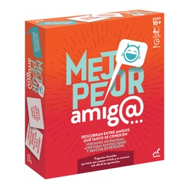 Novelty Corp Juego de Mesa para Fiesta, Mejor - Peor Amigo, Juegos Clásicos y Tradicionales