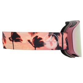 NAKED Optics® Unisex Ski Goggles, Snowboard Goggles with Mirrored Lenses and Magnetic Changing System, red