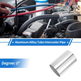 TUCKBOLD 102mm/4"OD Straight 6061 Aluminum Alloy Tube Intercooler Surface Polishing Air Intake Connection Hose Double Flat Head 150mm 5.9"(L) 1mm 0.04"(T)