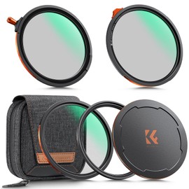K&F CONCEPT 95mm Magnetic Filter Set True Color CPL+Variable ND2-32+Black Mist 1/4+Magnetic Adapter Ring + Magnetic Lens Cap 28 Layer Coating Filter Case Included (Nano-Xcel)