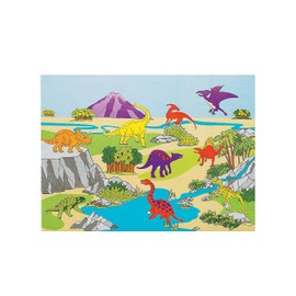 DIY Dinosaur Sticker Scenes - 12 Backgrounds and 12 Sticker Sheets - Make A Scene Toys for Kids
