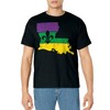 New Orleans Louisiana Map Jester Funny Mardi Gras Carnival T-Shirt