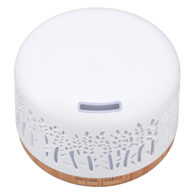 Desktop Humidifier 300ml Wood Grain Design Low Noise Aromatherapy Humidifier