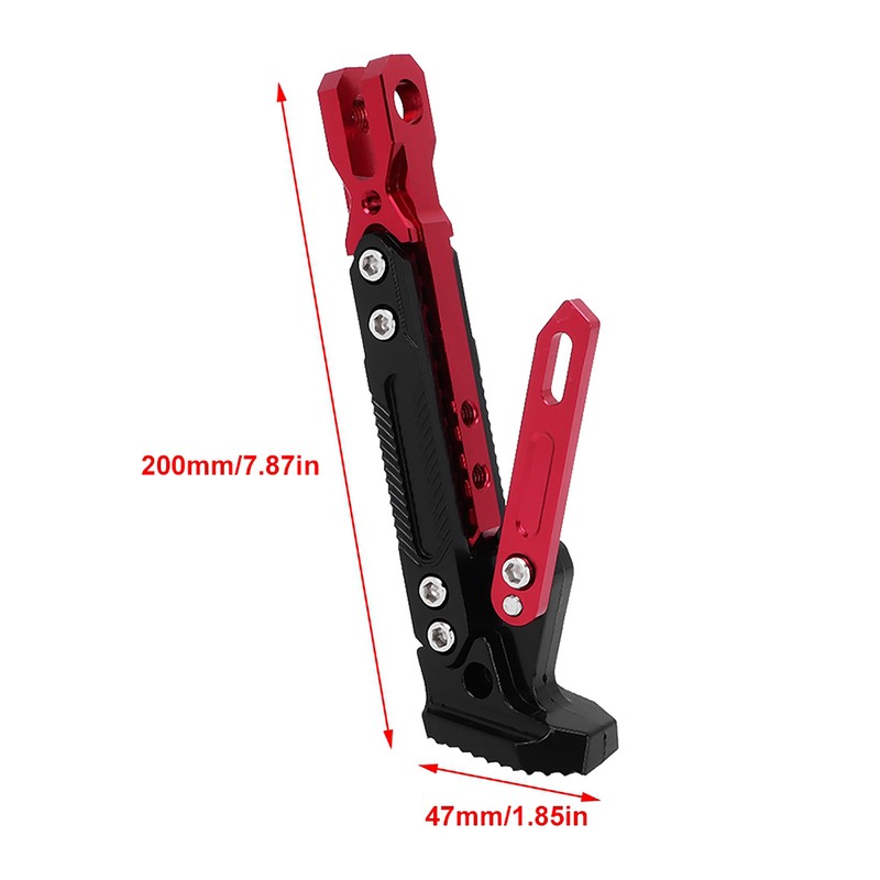 Motorcycle Frame Horizon Bracket Aluminum Alloy Adjustable Kickstand Side Stands