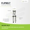 FlipBelt Race-Bib Holder, Accessory for Attaching Race Bibs and More,