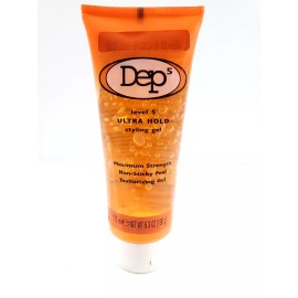 DEP 2 Pack Dep Level 5 Ultra Hold Styling Gel Max Strength 6.3 Oz NEW Japanese