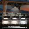 Black Outdoor Ceiling Fans with Light Remote Control Plug in