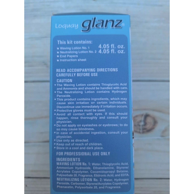 Loquay Glanz Intense Waving Lotion For Normal to Resistant Hair