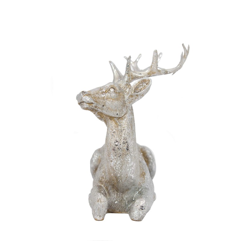 B2S BACK2SEASON Reindeer Pair Nilan Silver Lying Down Small Elegant