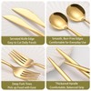 ERVILO 60-Piece Gold Silverware Set for 20, Food Grade Stainless