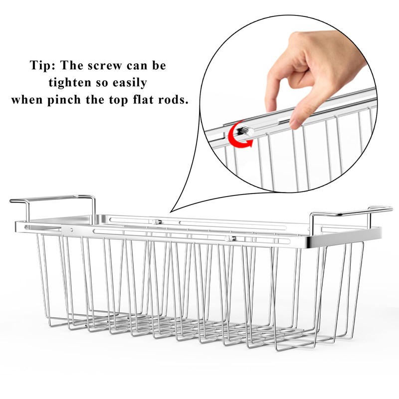 Orgneas Freezer Baskets for Chest Freezer, Capacity Expandable Deep Freezer