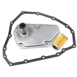 33010-JF015 Car 15 Hole 3Pcs Transmission Oil Filters & Pan Gasket Set Fit for 2012-2019 Nissan Sentra Versa Note Maxima Swift Replaces OE 31726-28X0A 31726-3JX0A RE0F11A 19318012