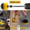 6Pcs Drill Brush Attachment Set，Multipurpose Cleaning Scrub Brush Kit with