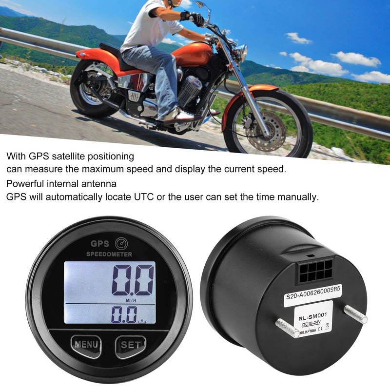 GPS Speedometer, 2.36" DC1024V GPS Speedometer Odometer LCD Digital Gauge