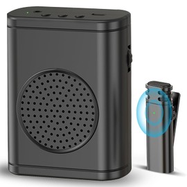 Tragbarer Sprachverstärker mit drahtlosem Clip-Mikrofon, Bluetooth-wiederaufladbarer persönlicher Sprachverstärker, PA-System-Lautsprecher für mehrere Standorte Klassenzimmer, Meetings und im Freien