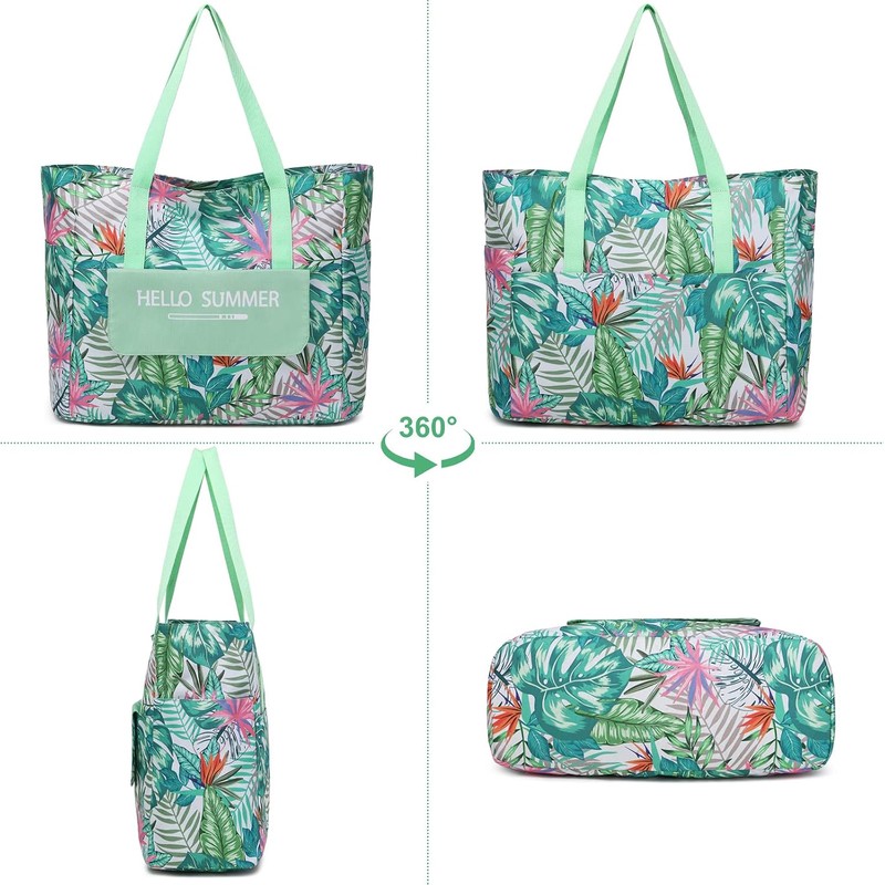 Travistar Bolsa de Playa para Mujer, Bolsa de Natación XXL,