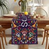 LFIVEOOH Mexican Table Runner, Day of The Dead, Dia De