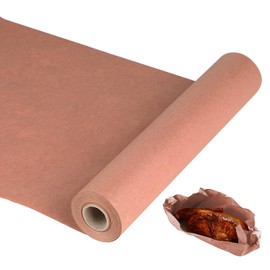 SWAWIS Butcher Paper Pink, 31 cm x 20 m Food Grade Butcher Paper, Kraft Paper for BBQ Smoker, Fish Meat, Kraft Paper for BBQ Restaurants, Outdoor Grills, Home Use
